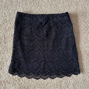 Forever 21 Black Lace Mini Skirt